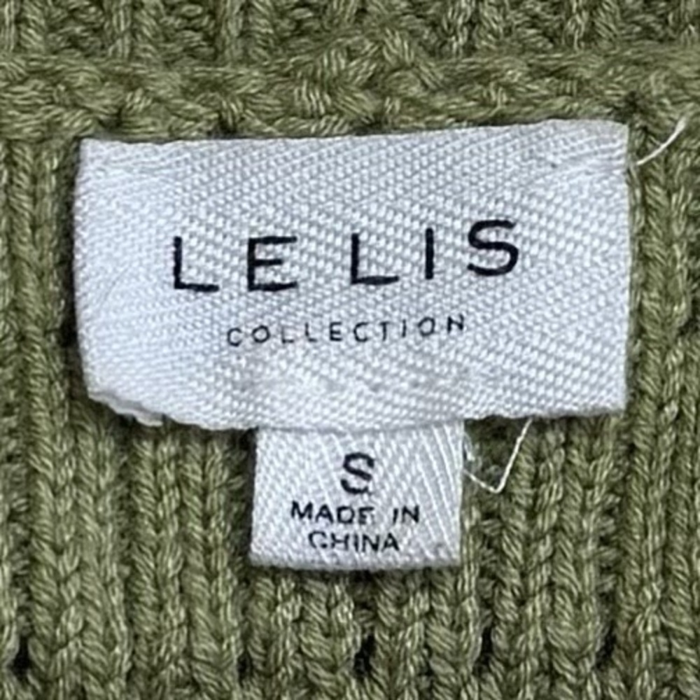 Le Lis Green Crochet Scallop Hem Crop Tank Summer Festival Travel Feminine S - Picture 8 of 11